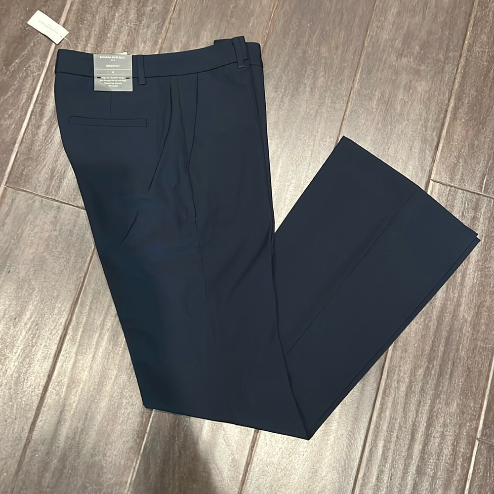 NWT Banana Republic Bootcut Navy Trousers